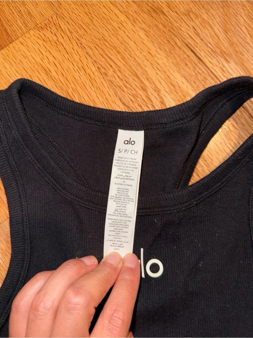 ALO Yoga Black Aspire Tank